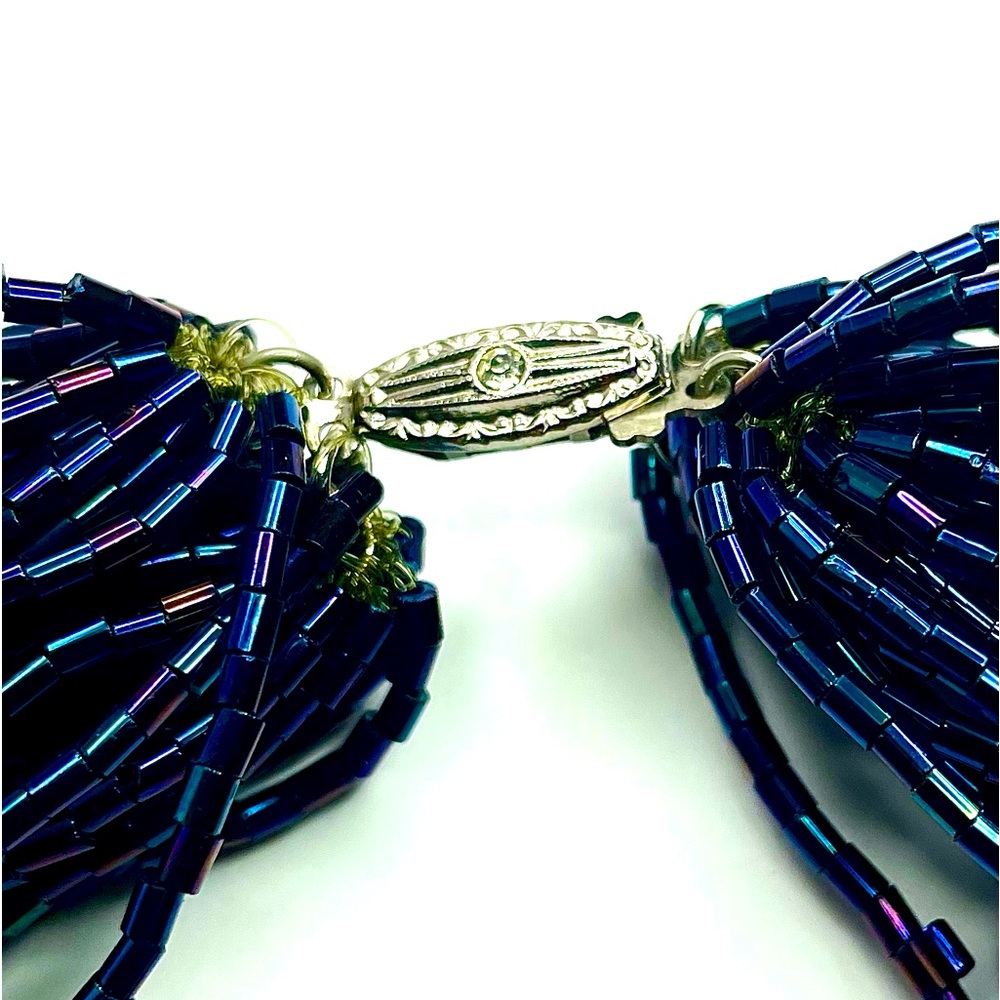 Unique 1950s multi bead necklace